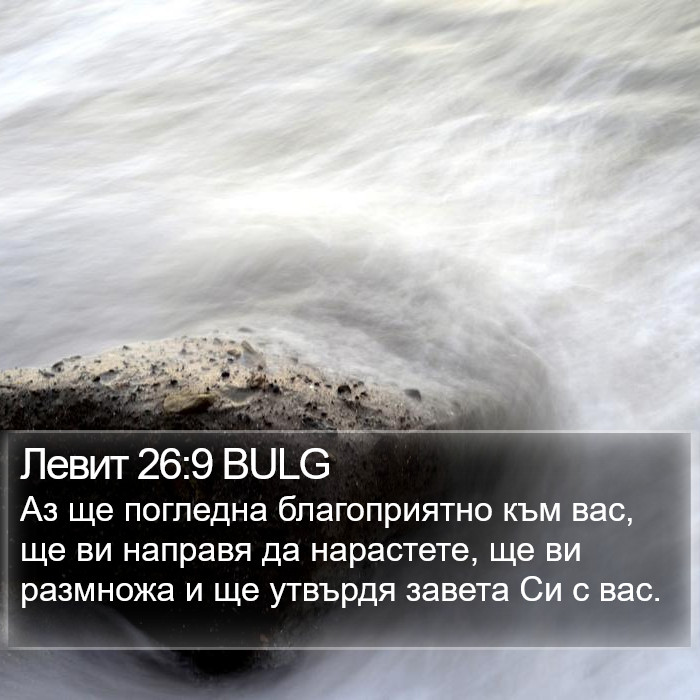 Левит 26:9 BULG Bible Study