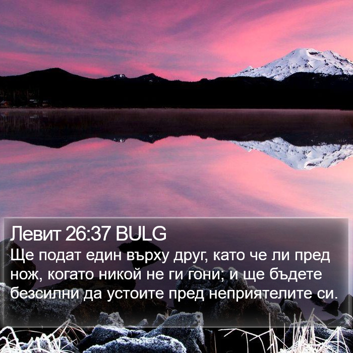 Левит 26:37 BULG Bible Study