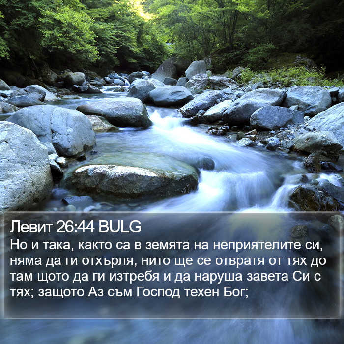 Левит 26:44 BULG Bible Study