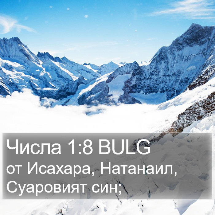 Числа 1:8 BULG Bible Study