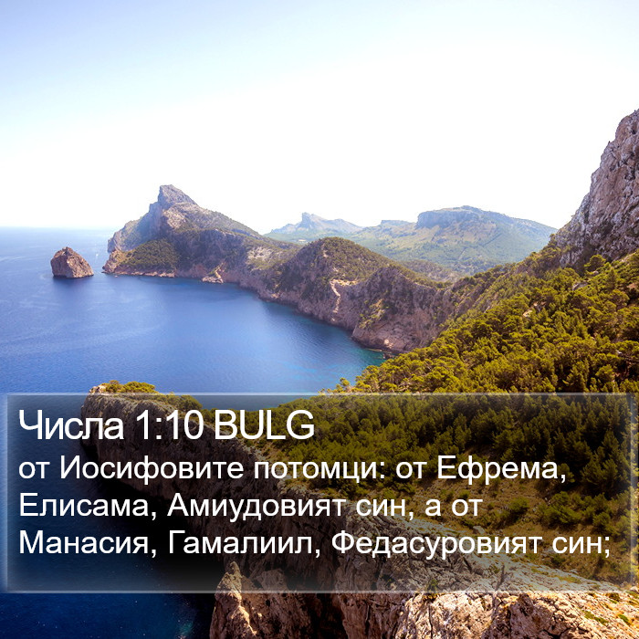 Числа 1:10 BULG Bible Study