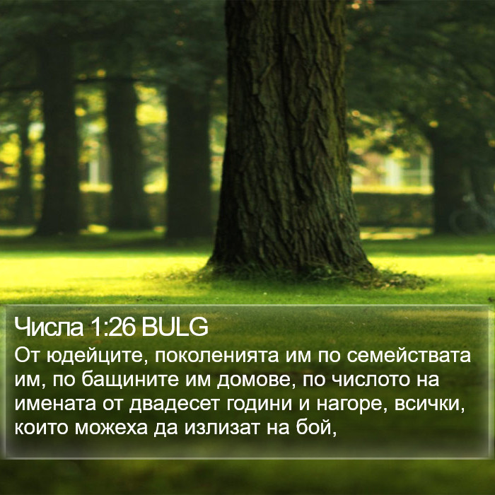 Числа 1:26 BULG Bible Study