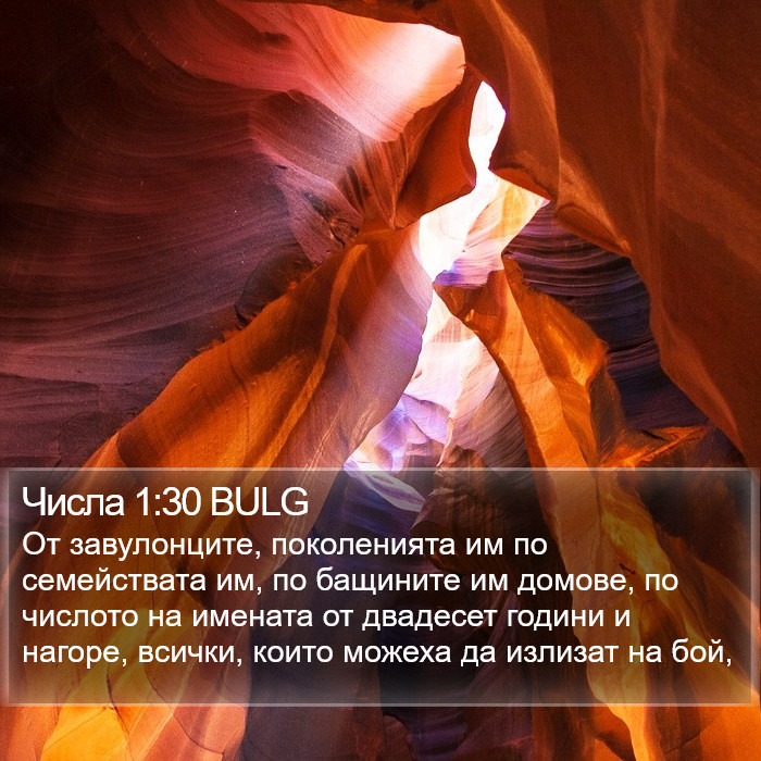 Числа 1:30 BULG Bible Study