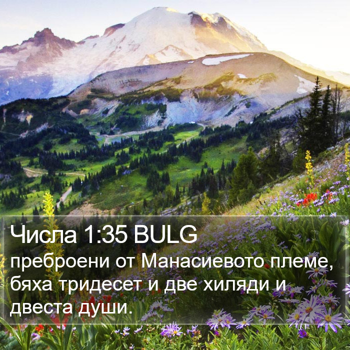 Числа 1:35 BULG Bible Study