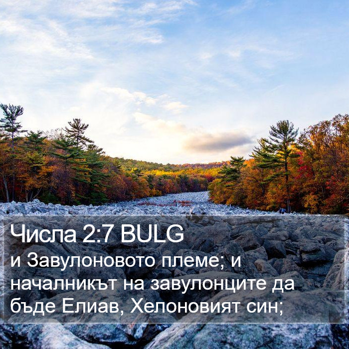 Числа 2:7 BULG Bible Study