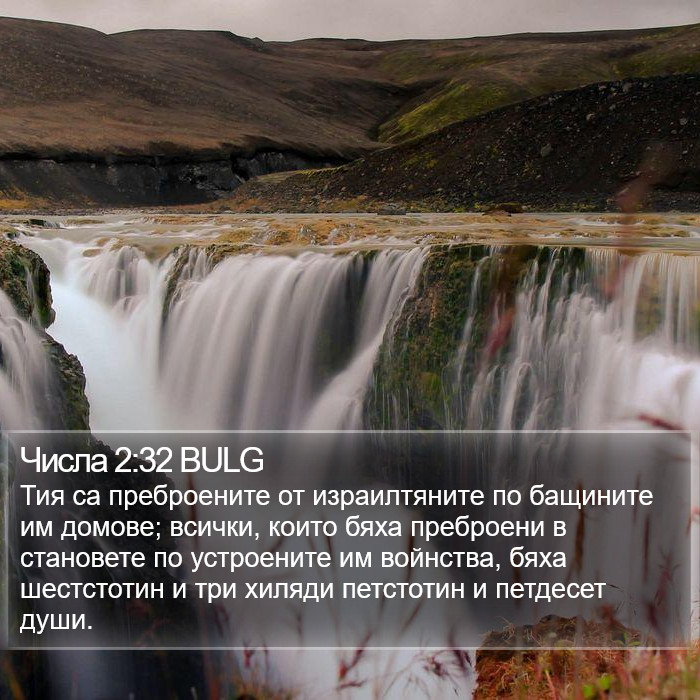 Числа 2:32 BULG Bible Study
