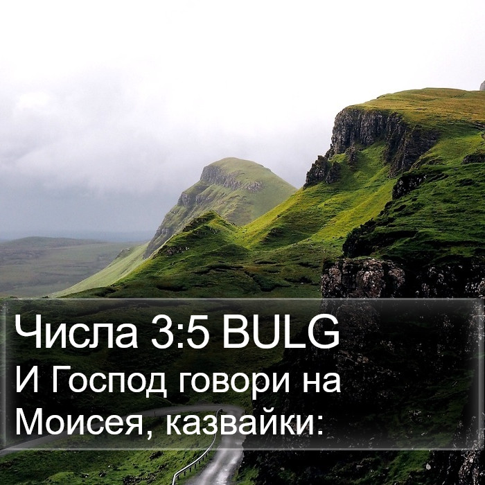 Числа 3:5 BULG Bible Study