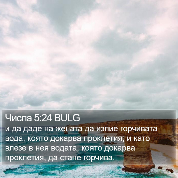 Числа 5:24 BULG Bible Study
