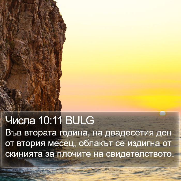 Числа 10:11 BULG Bible Study
