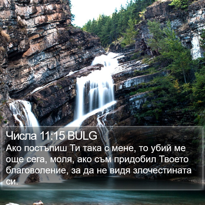 Числа 11:15 BULG Bible Study