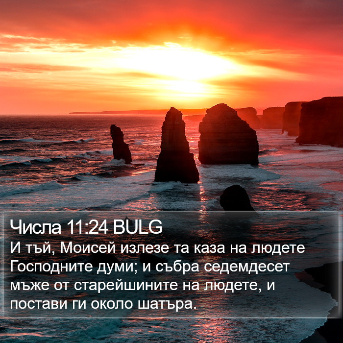Числа 11:24 BULG Bible Study