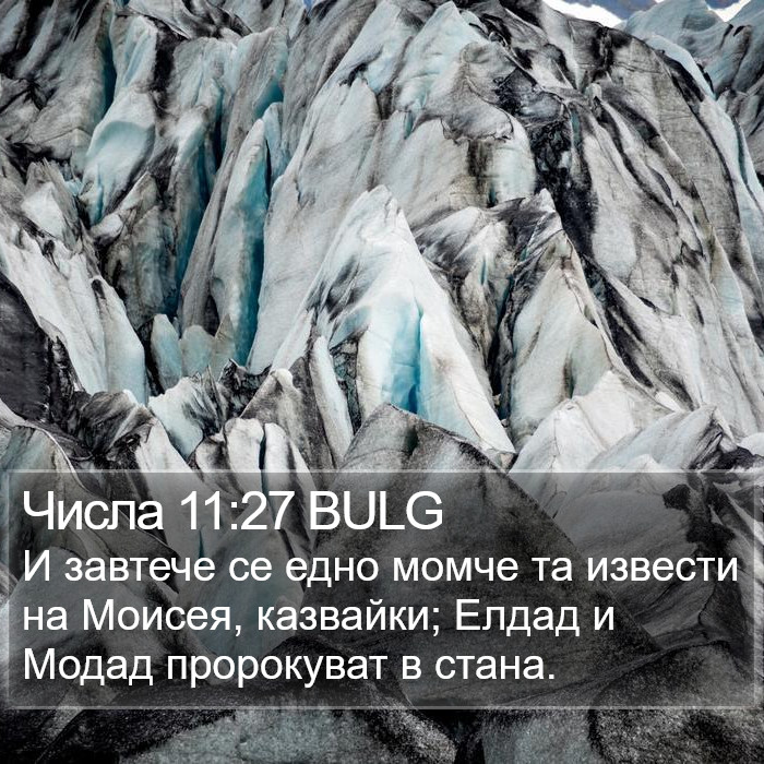 Числа 11:27 BULG Bible Study