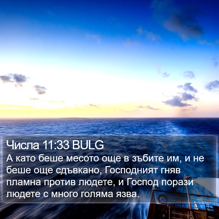 Числа 11:33 BULG Bible Study