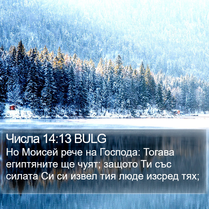 Числа 14:13 BULG Bible Study