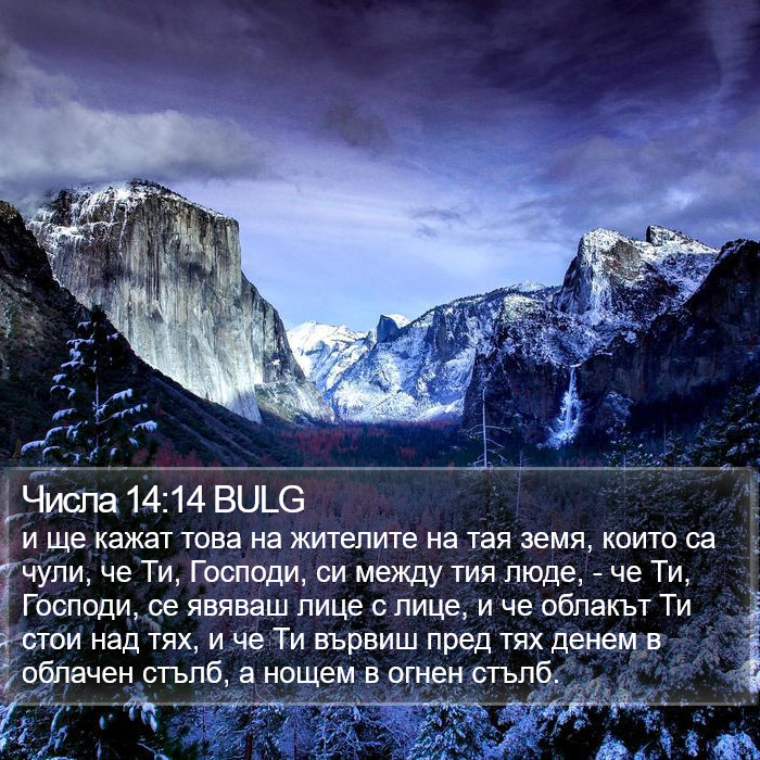 Числа 14:14 BULG Bible Study