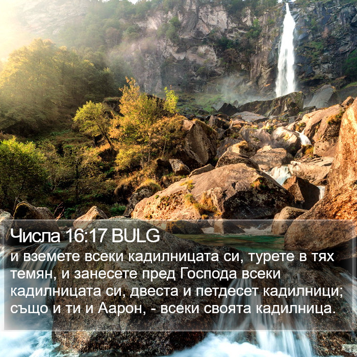 Числа 16:17 BULG Bible Study