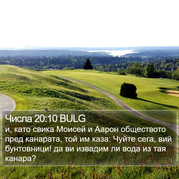 Числа 20:10 BULG Bible Study