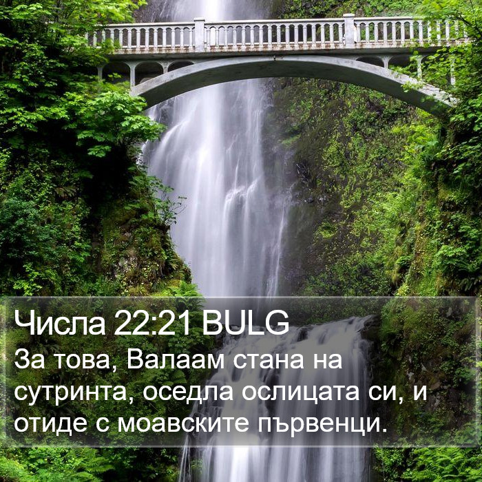 Числа 22:21 BULG Bible Study