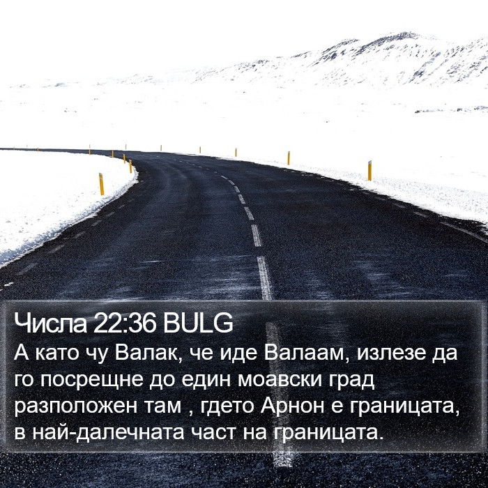 Числа 22:36 BULG Bible Study