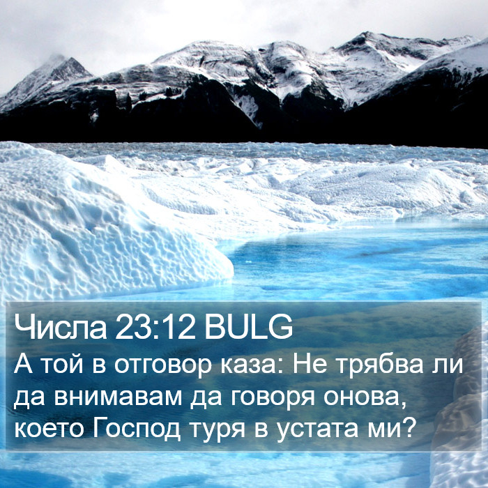 Числа 23:12 BULG Bible Study