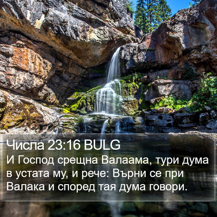 Числа 23:16 BULG Bible Study