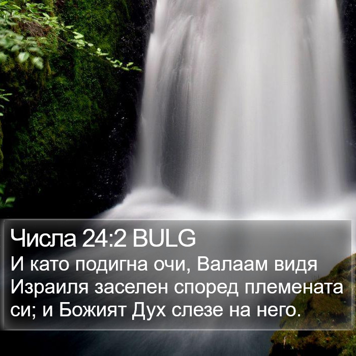 Числа 24:2 BULG Bible Study