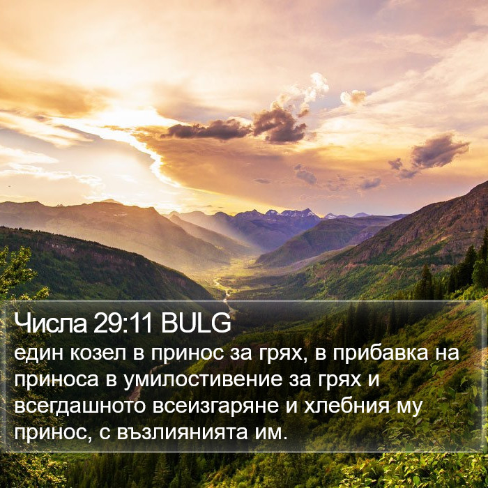 Числа 29:11 BULG Bible Study