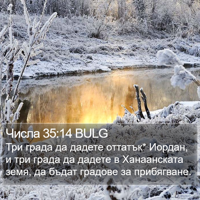 Числа 35:14 BULG Bible Study