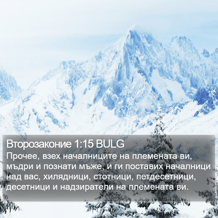 Второзаконие 1:15 BULG Bible Study