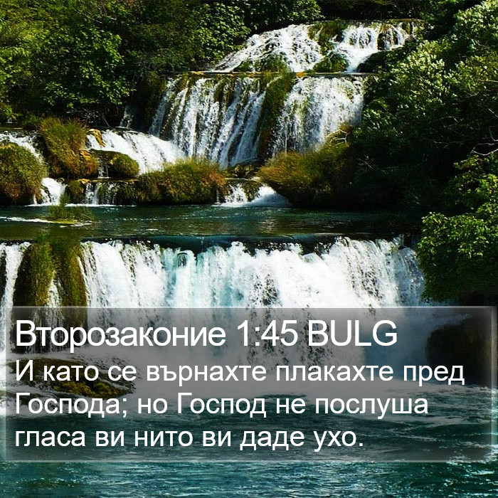 Второзаконие 1:45 BULG Bible Study