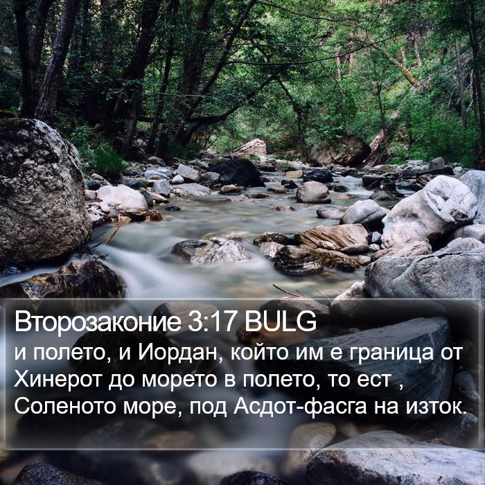 Второзаконие 3:17 BULG Bible Study