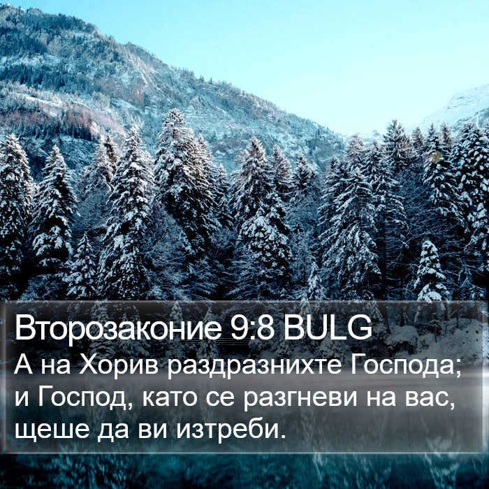 Второзаконие 9:8 BULG Bible Study