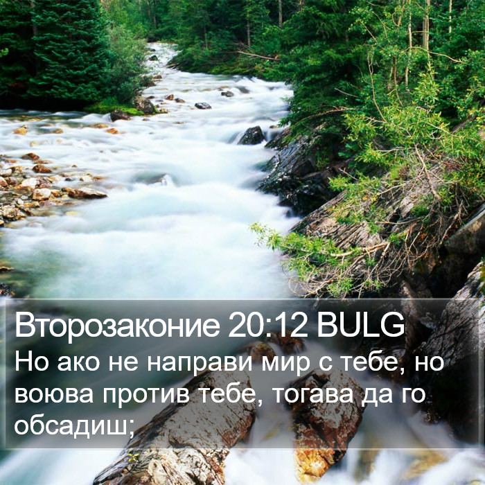 Второзаконие 20:12 BULG Bible Study