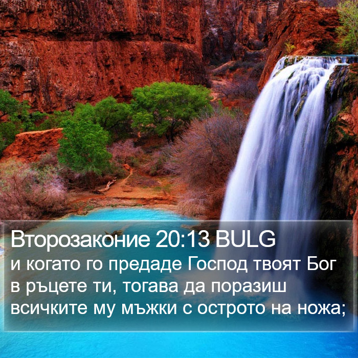 Второзаконие 20:13 BULG Bible Study