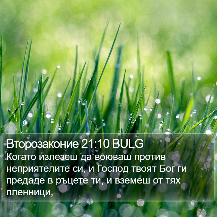 Второзаконие 21:10 BULG Bible Study