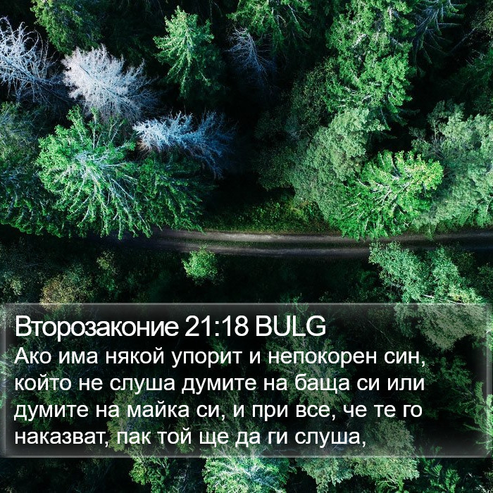 Второзаконие 21:18 BULG Bible Study