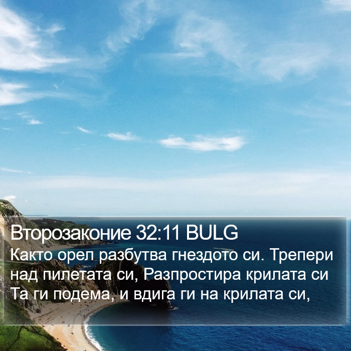 Второзаконие 32:11 BULG Bible Study