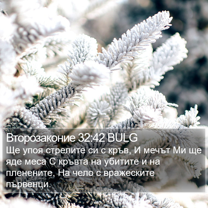 Второзаконие 32:42 BULG Bible Study