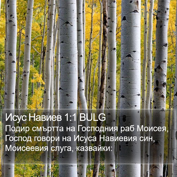 Исус Навиев 1:1 BULG Bible Study