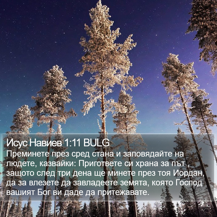 Исус Навиев 1:11 BULG Bible Study