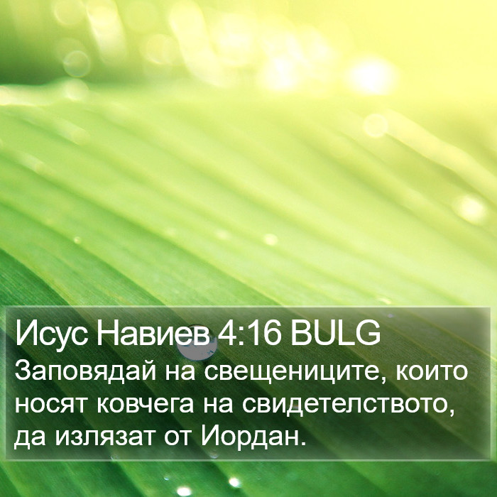 Исус Навиев 4:16 BULG Bible Study