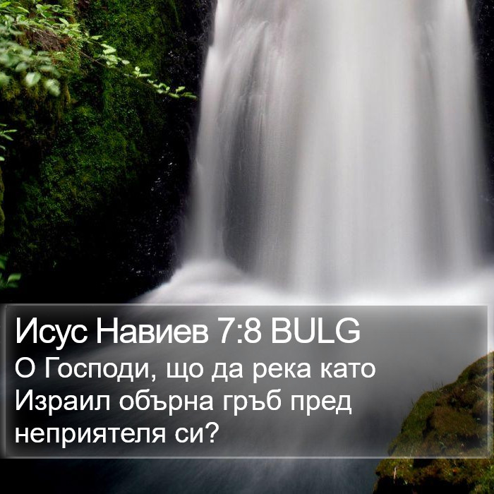 Исус Навиев 7:8 BULG Bible Study