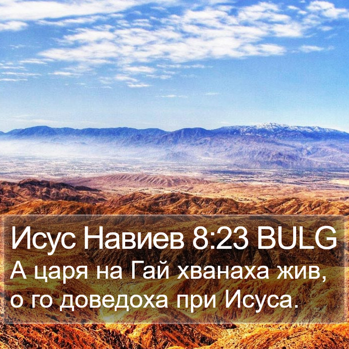 Исус Навиев 8:23 BULG Bible Study