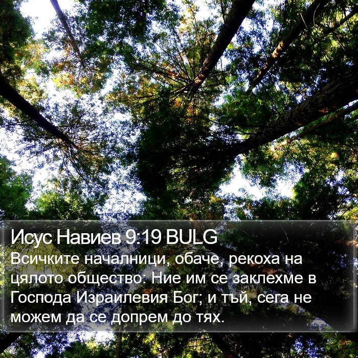 Исус Навиев 9:19 BULG Bible Study