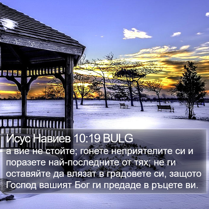 Исус Навиев 10:19 BULG Bible Study