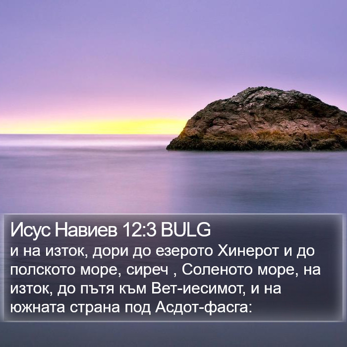 Исус Навиев 12:3 BULG Bible Study