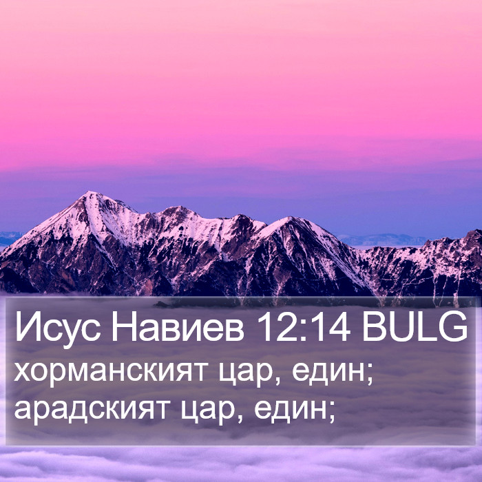 Исус Навиев 12:14 BULG Bible Study