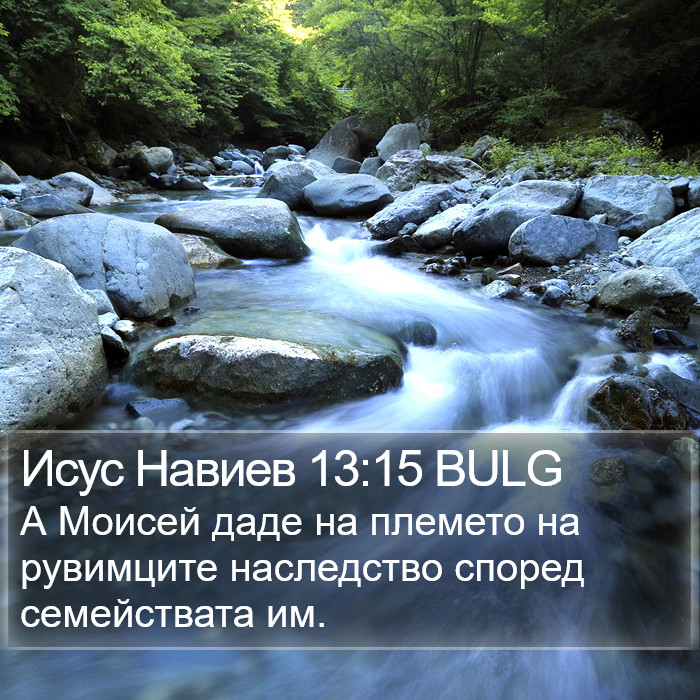 Исус Навиев 13:15 BULG Bible Study