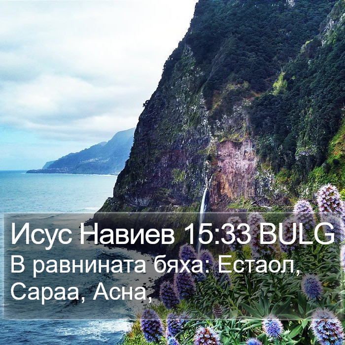 Исус Навиев 15:33 BULG Bible Study