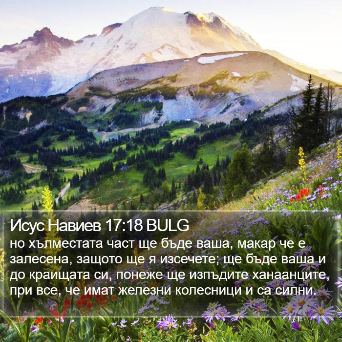 Исус Навиев 17:18 BULG Bible Study